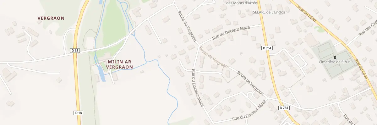 Plan du 15 Rue du Docteur Mazé à Sizun