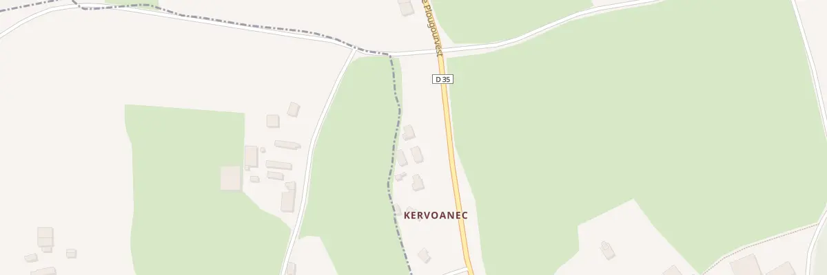 Plan du 1 Îlot de Kervoanec à Plougourvest