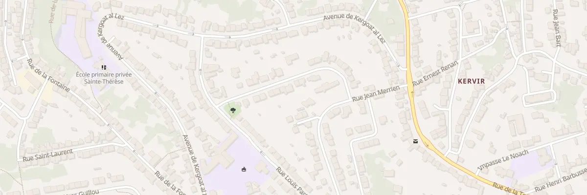 Plan du 18 Rue Chateaubriand à Quimper