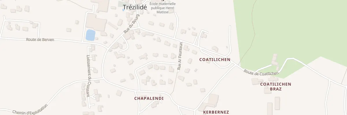 Plan du 11 Lot Ar Feunteun à Trézilidé