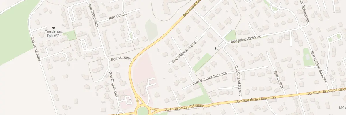 Plan du 4 Rue Maryse Bastié à Landivisiau