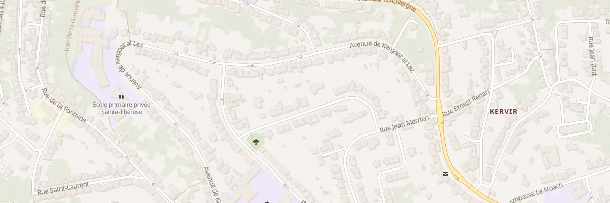 Plan du 15 Rue Chateaubriand à Quimper
