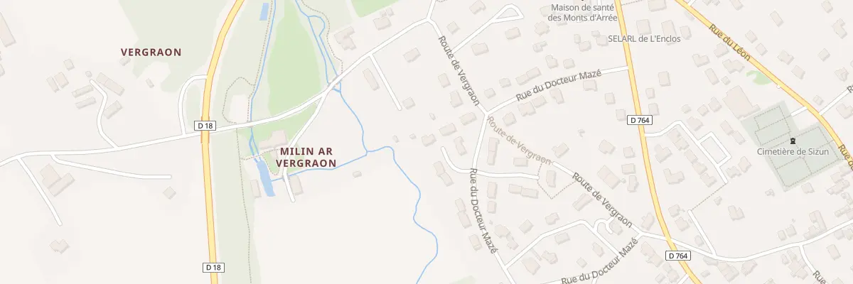 Plan du 19 Rue du Docteur Mazé à Sizun