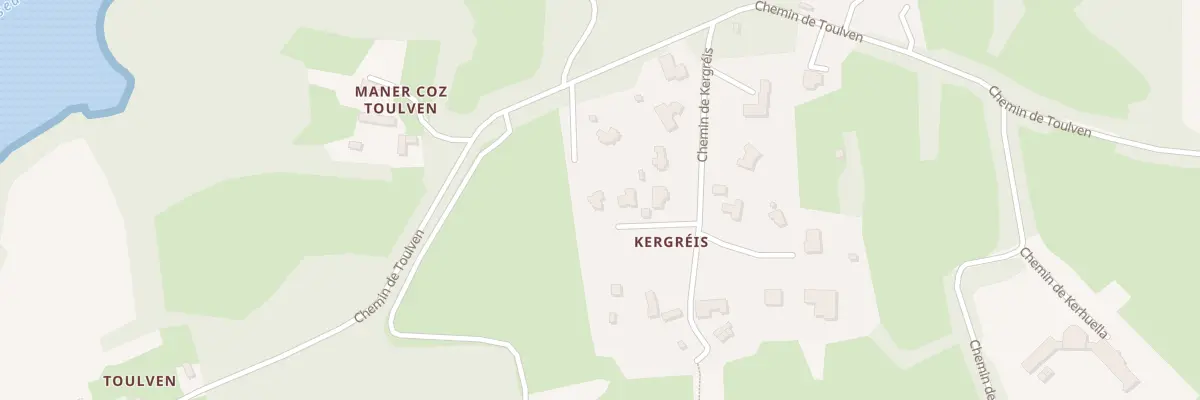Plan du 17 Che de Kergreis à Quimper