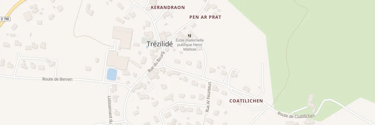 Plan du 2 Lot de Ker Eol à Trézilidé