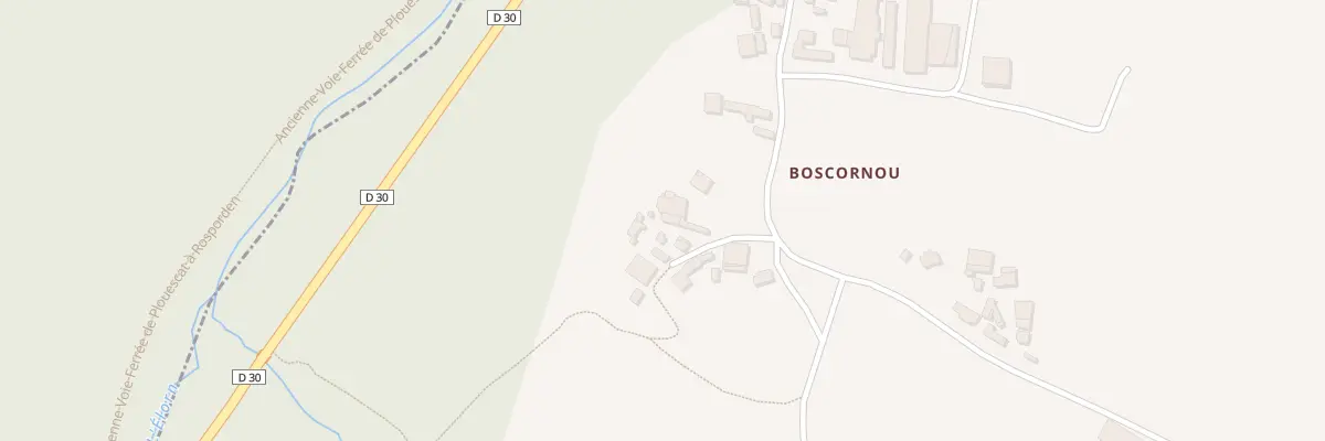Plan du 9 Boscornou à Locmélar