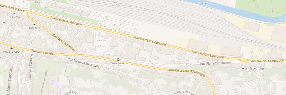 Plan du 40B Av de la Liberation à Quimper
