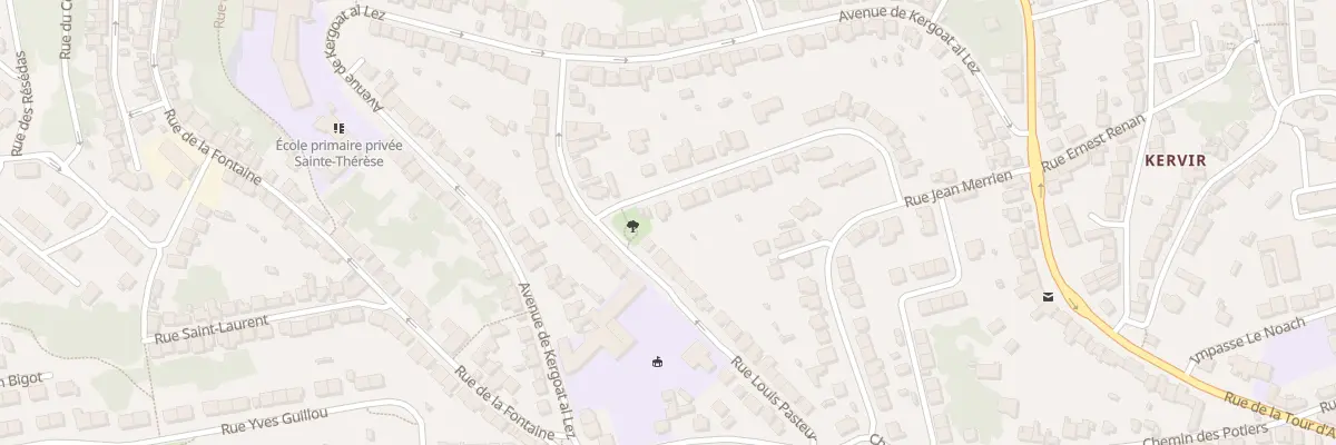 Plan du 6 Rue Chateaubriand à Quimper