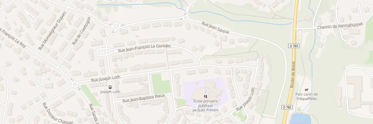 Plan du 41 Rue Joseph Loth à Quimper