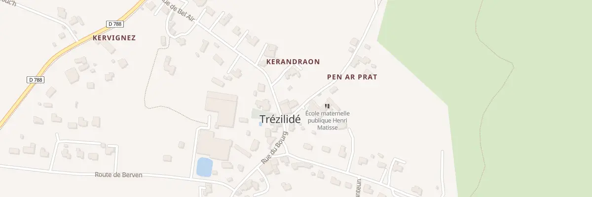 Plan du 1 Rue de l’Ecole à Trézilidé