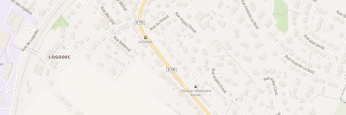 Plan du 6 Rue Per Jakez Helias à Pont-de-Buis-lès-Quimerch