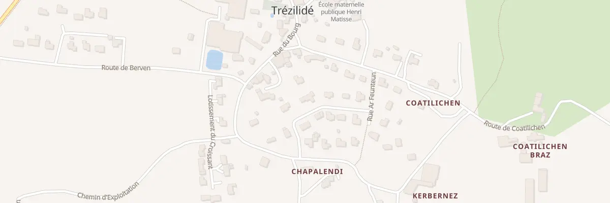Plan du 14 Lot Ar Feunteun à Trézilidé