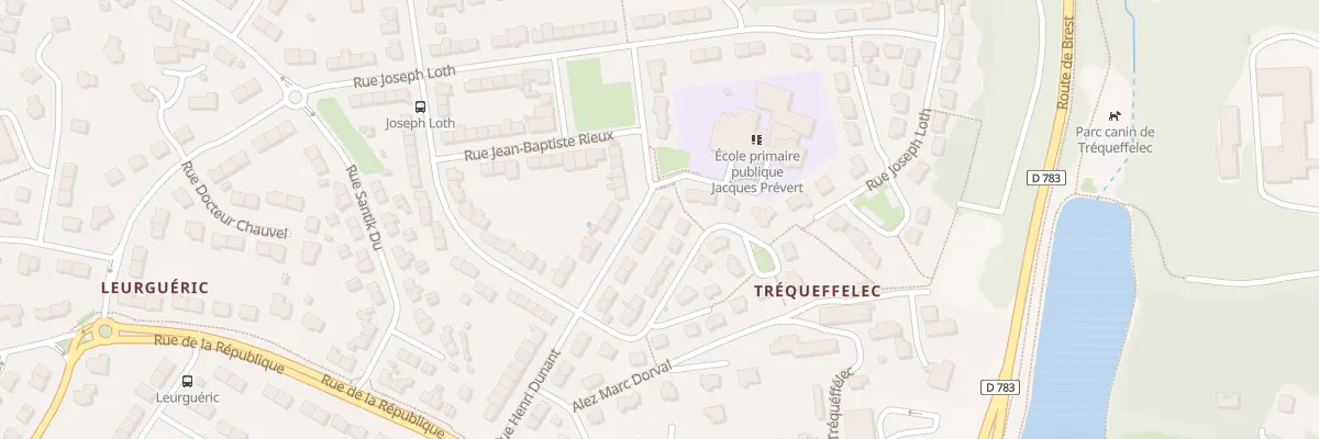 Plan du 26 Rue Henri Dunant à Quimper