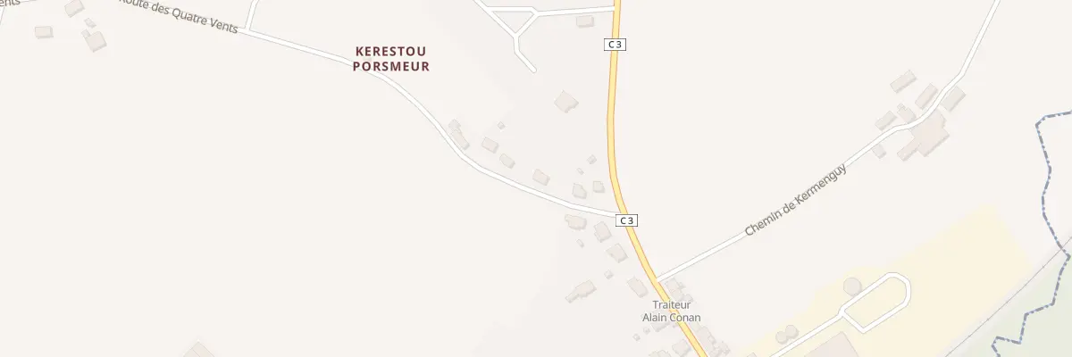 Plan du 4 Rue des Quatre Vents à Quéménéven