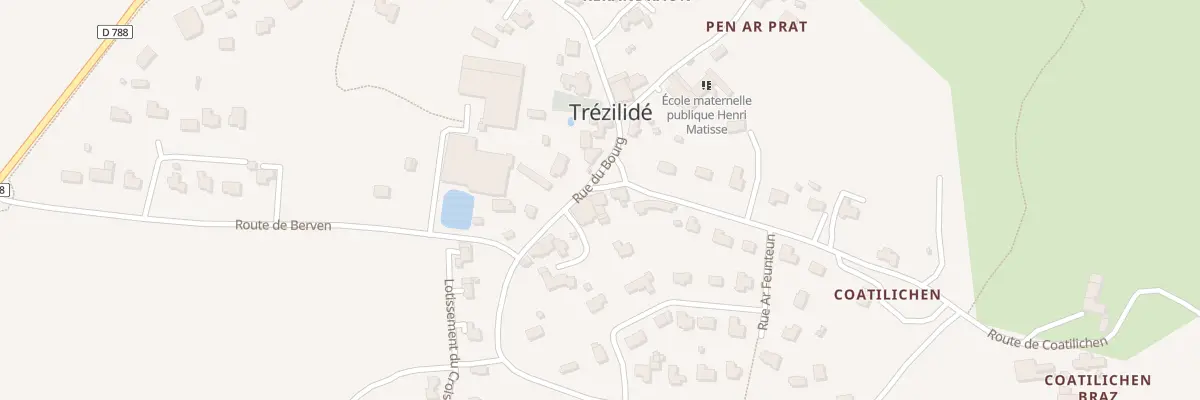 Plan du 12 Le Bourg à Trézilidé