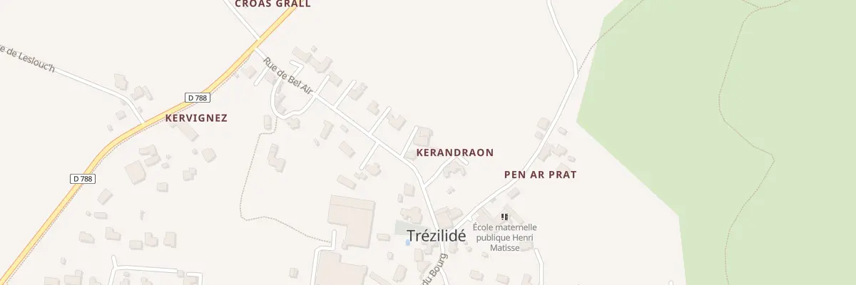 Plan du 5048A Kerandraon à Trézilidé