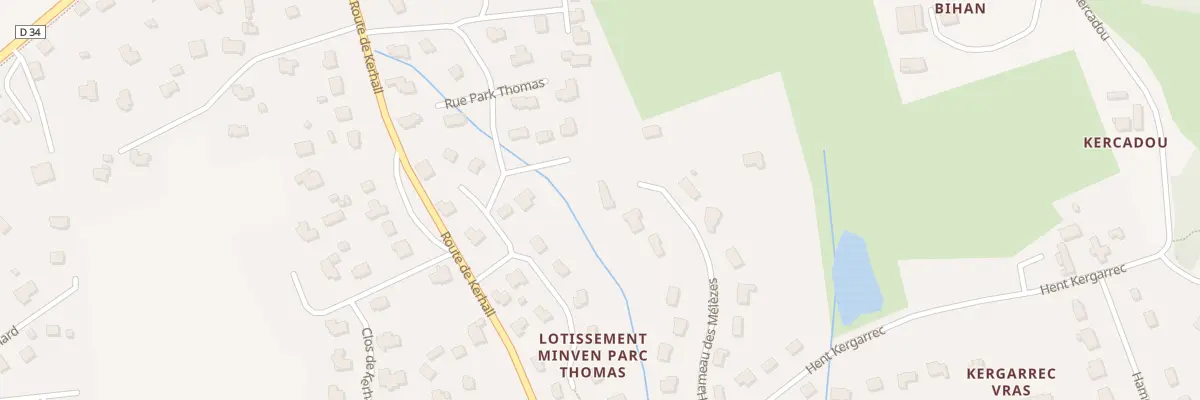 Plan du 13 Ham des Mélèzes à Clohars-Fouesnant