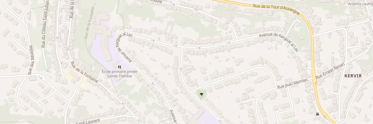 Plan du 3 Rue Louis Pasteur à Quimper