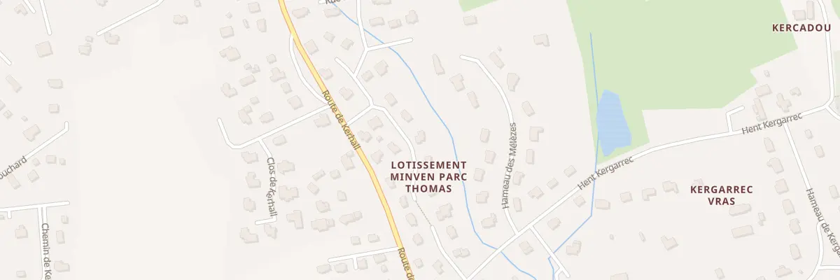 Plan du 33 Rue Park Thomas à Clohars-Fouesnant