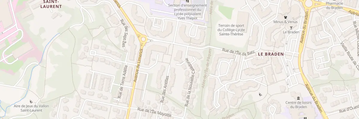 Plan du 24 Rue de la Nouvelle Caledonie à Quimper