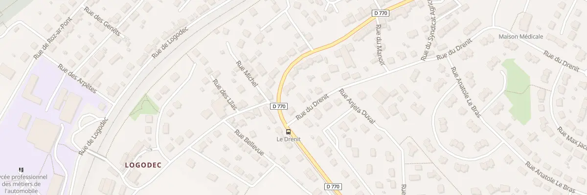 Plan du 57 Rue de Quimper à Pont-de-Buis-lès-Quimerch