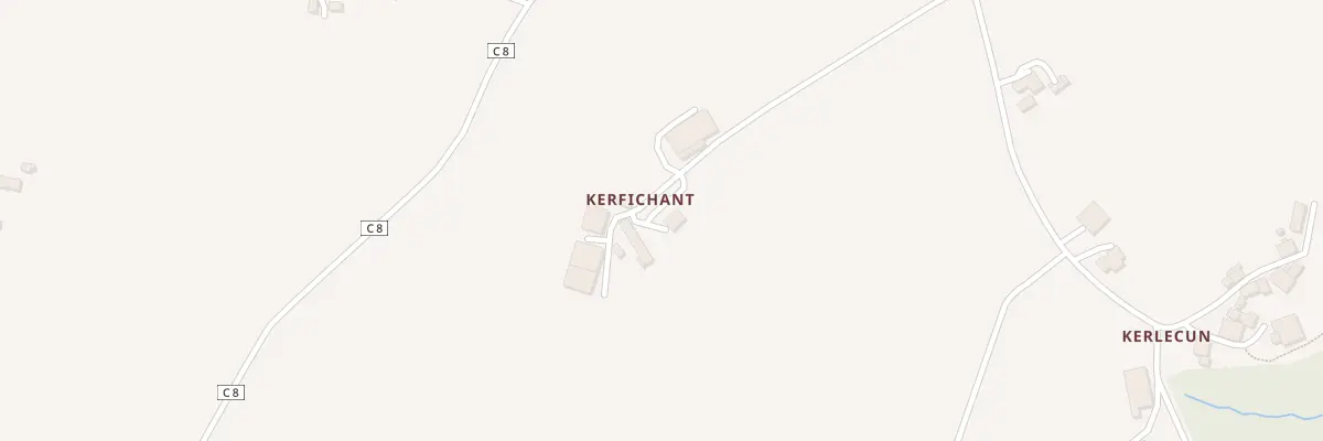 Plan du 80A Kerfichant à Loc-Eguiner