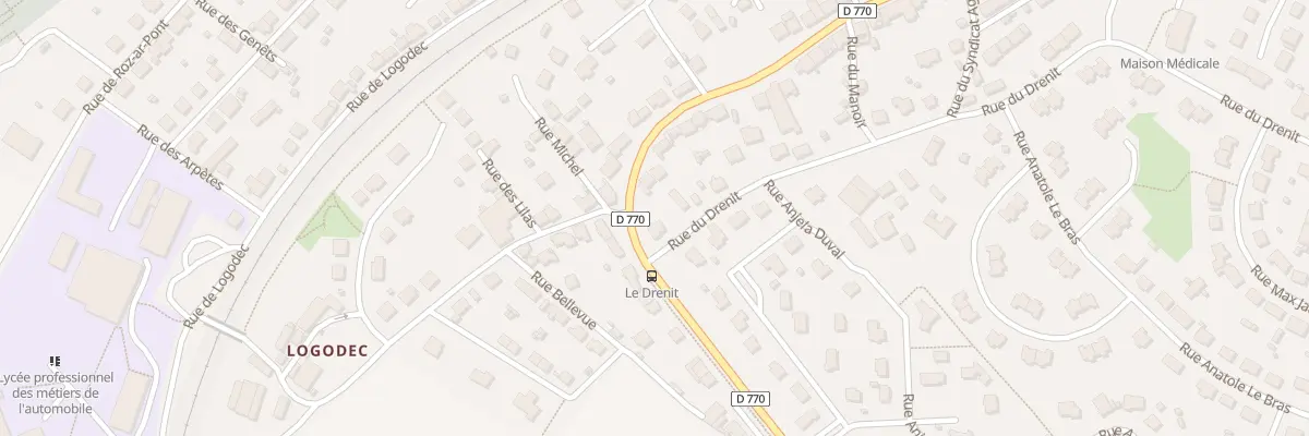 Plan du 59 Rue de Quimper à Pont-de-Buis-lès-Quimerch