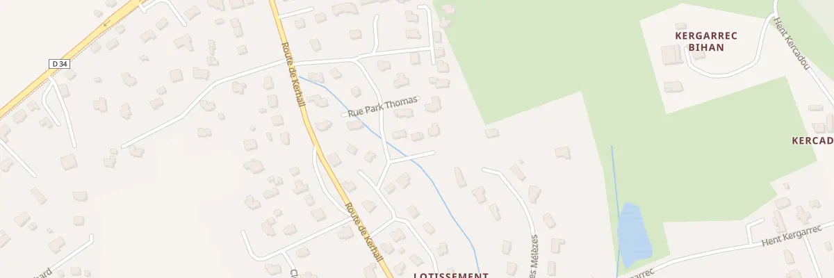 Plan du 19 Rue Park Thomas à Clohars-Fouesnant