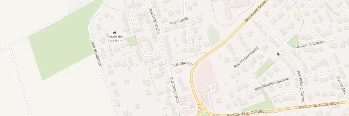 Plan du 14 Rue Duguesclin à Landivisiau