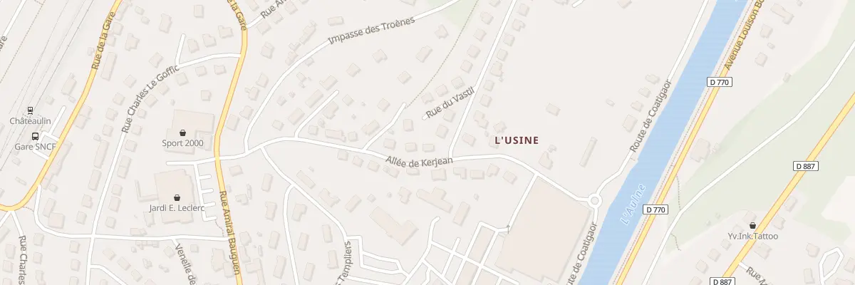 Plan du 35 All de Kerjean à Châteaulin