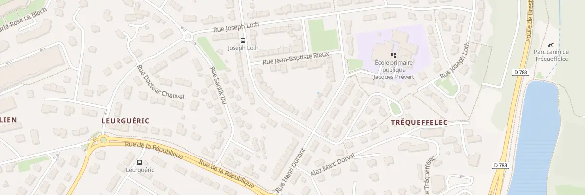 Plan du 4 Rue Chevalier de Kermelec à Quimper