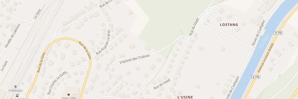 Plan du 9006 Imp des Troènes à Châteaulin