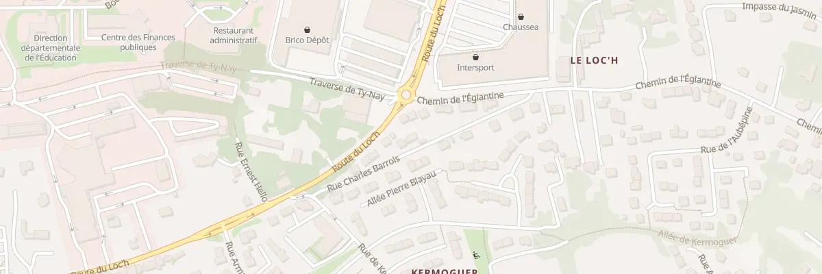 Plan du 5 Rue Charles Barrois à Quimper