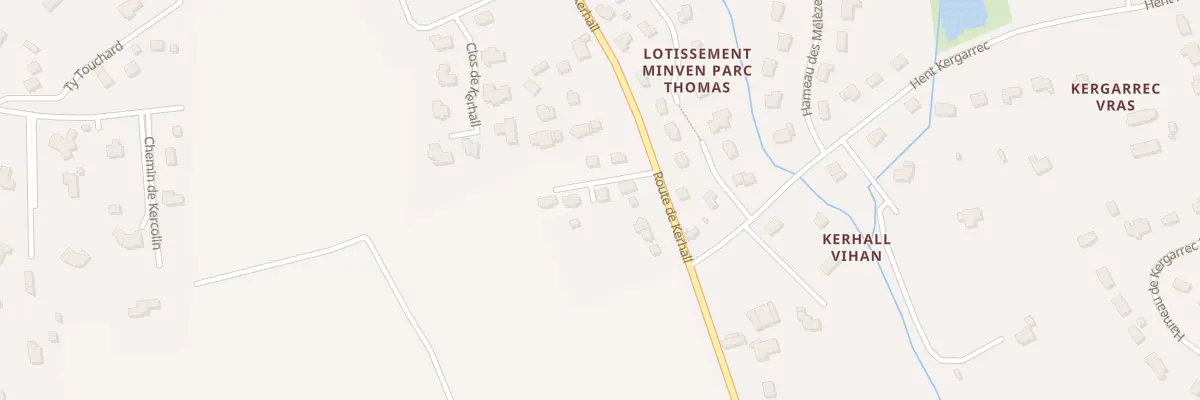 Plan du 66 Rte de Kerhall à Clohars-Fouesnant