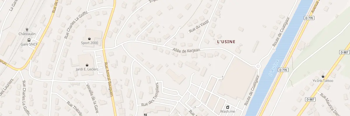 Plan du 52 All de Kerjean à Châteaulin