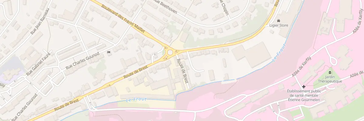 Plan du 44T Rte de Brest à Quimper