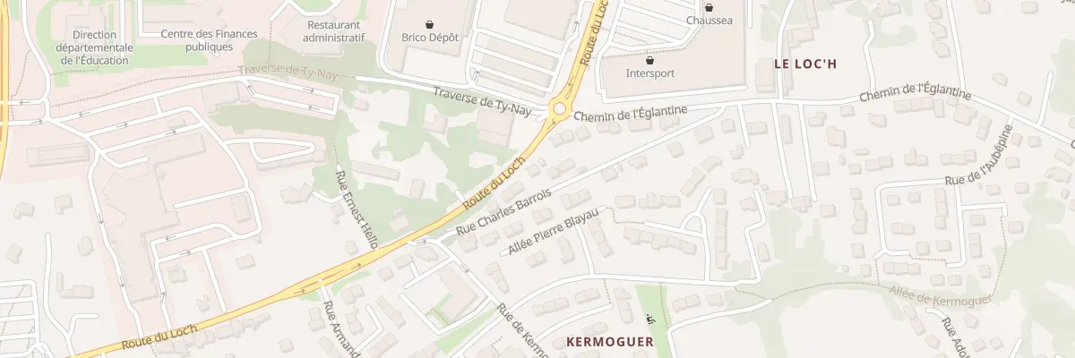 Plan du 48 Rte du Loch à Quimper