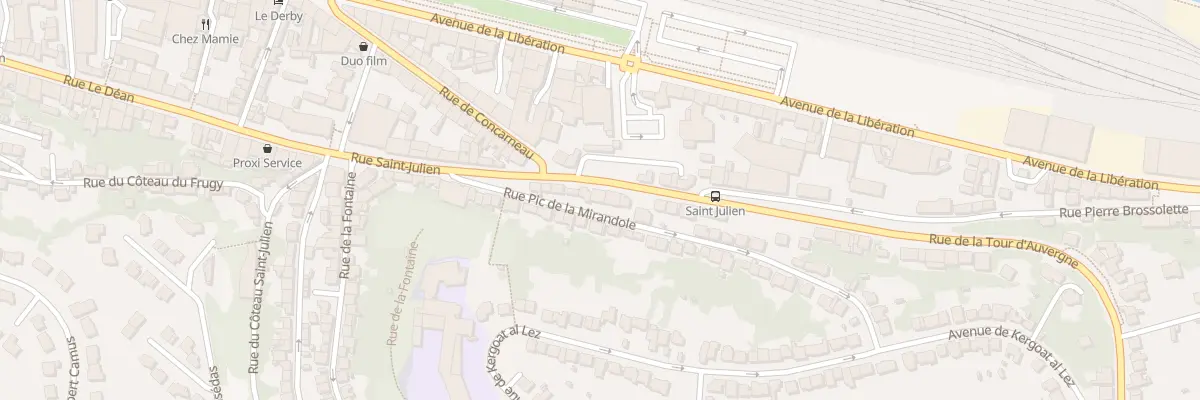 Plan du 4 Rue de la Tour d’Auvergne à Quimper
