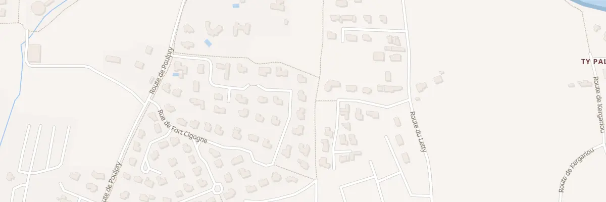 Plan du 32 Rue de Fort Cigogne à Bénodet