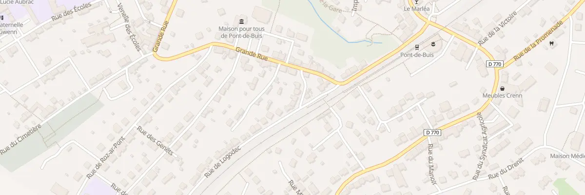Plan du 8 Rue de Logodec à Pont-de-Buis-lès-Quimerch