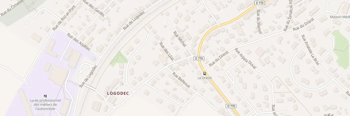 Plan du 6 Rue des Lilas à Pont-de-Buis-lès-Quimerch