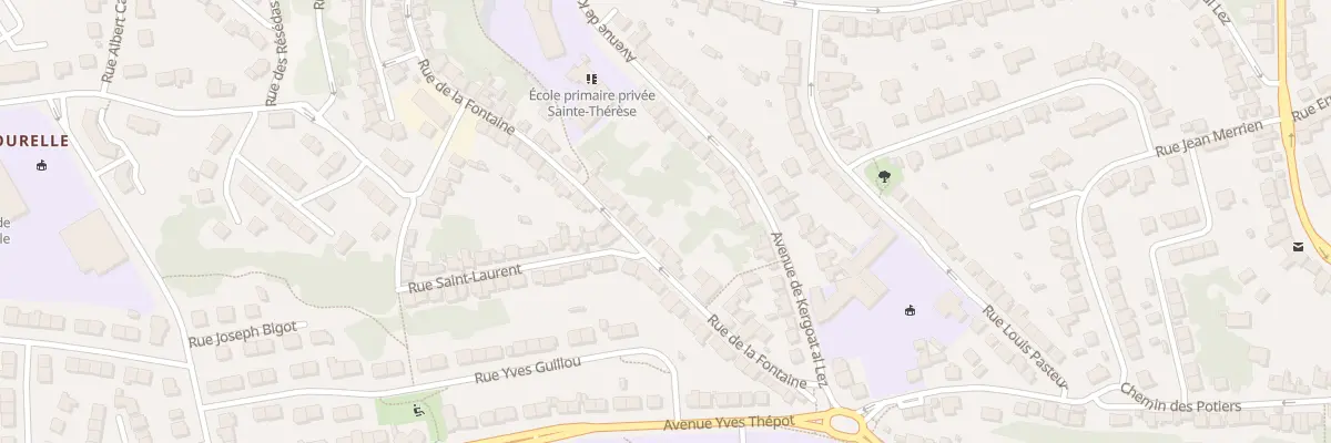 Plan du 56 Rue de la Fontaine à Quimper