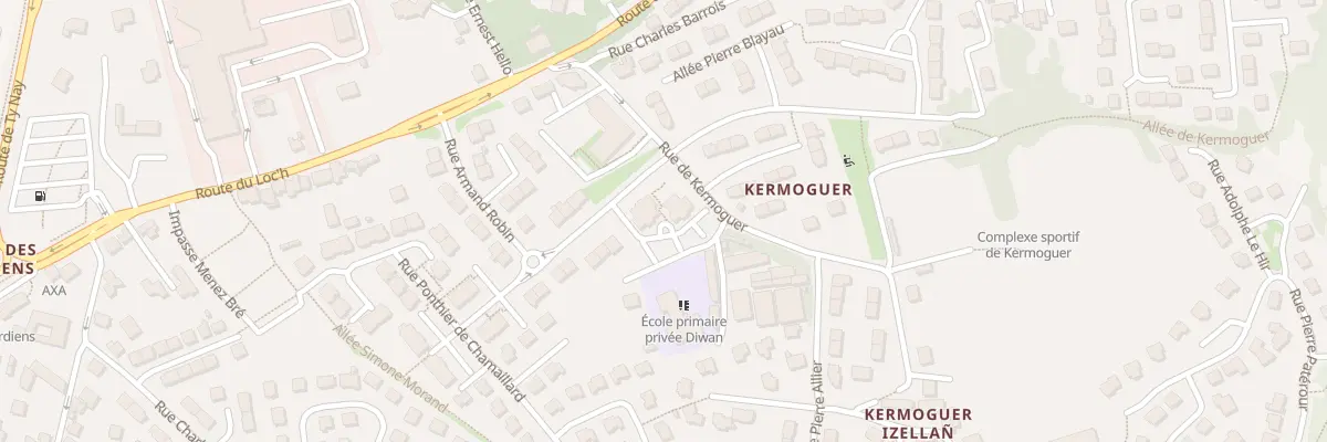Plan du 17 Rue du Professeur Alain à Quimper