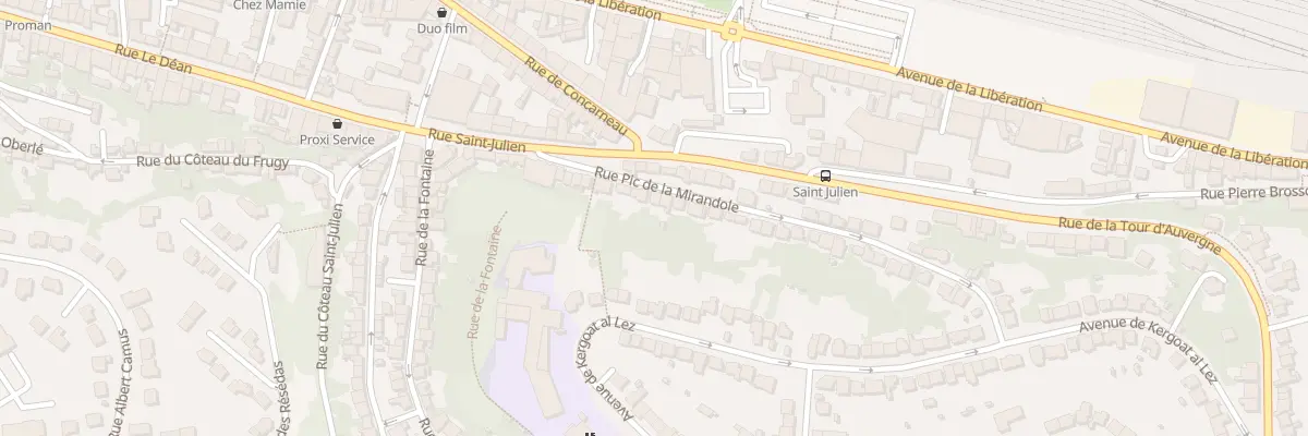 Plan du 48 Rue Pic de la Mirandole à Quimper