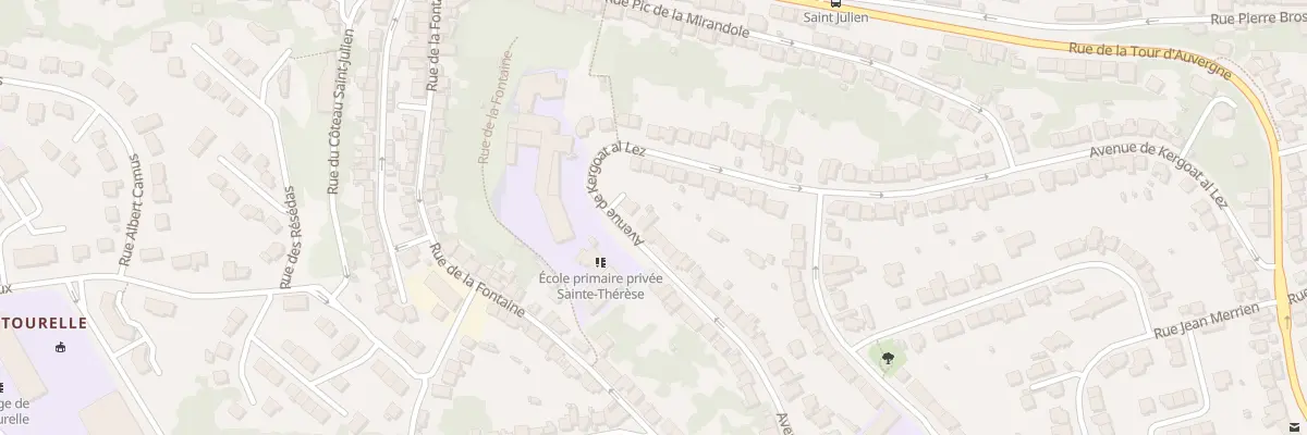 Plan du 80 Av de Kergoat Al Lez à Quimper