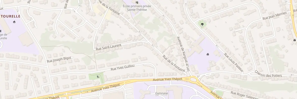 Plan du 53B Rue de la Fontaine à Quimper