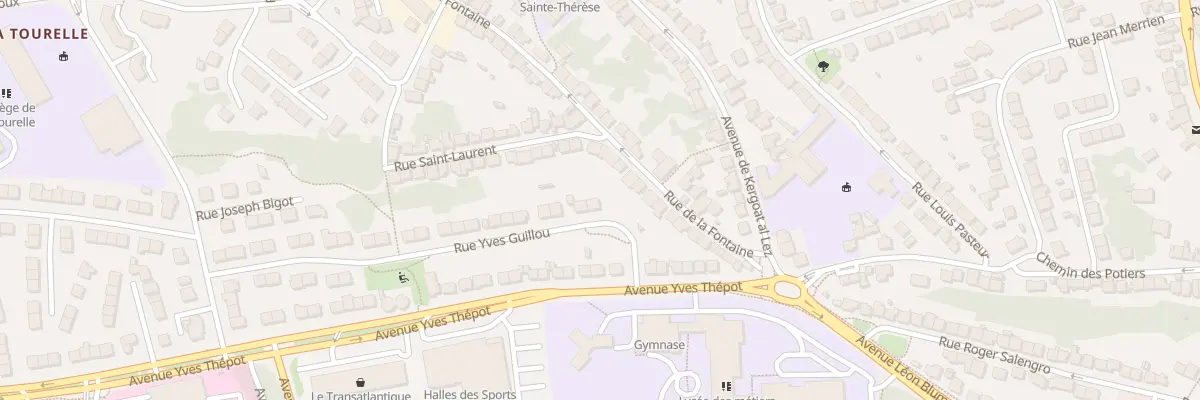 Plan du 43 Rue Yves Guillou à Quimper