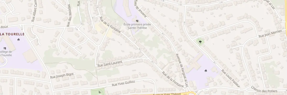 Plan du 50 Rue de la Fontaine à Quimper