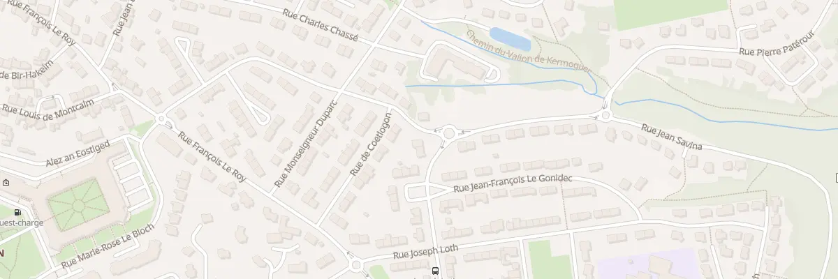 Plan du 63 Rue Chevalier de Kermelec à Quimper
