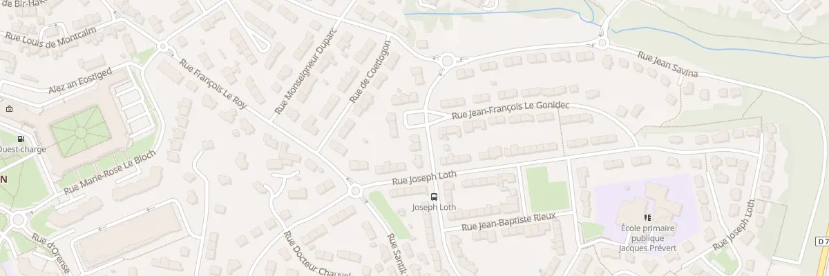 Plan du 47 Rue Chevalier de Kermelec à Quimper